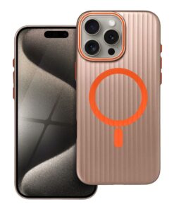 SIMPLY Hülle kompatibel mit MagSafe für iPhone 16 Pro Max Titan Desert