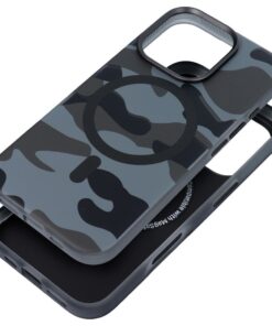Hülle für iPhone 16 PLUS Forcell F-Protect Levels Dual Layer 4D-Technologie, kompatibel mit MagSafe, Militärischer Drop-Test, Schwarz Camo