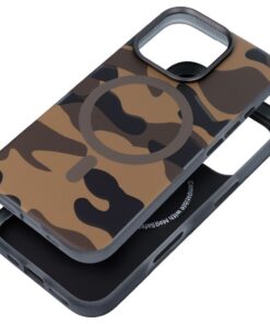 Hülle für iPhone 16 PRO Forcell F-Protect Levels Dual Layer 4D-Technologie kompatibel mit MagSafe Militärischer Fallschutztet Desert Camo