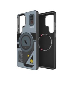 Forcell F-Protect Levels Hülle für Samsung S25, Dual-Layer 4D-Technologie, kompatibel mit MagSafe, Military Drop-Test, Cyber-Grau