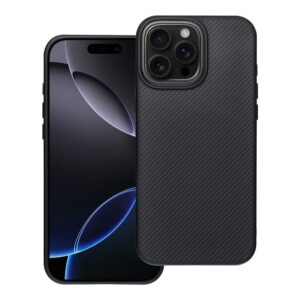 Carbon Elite Mag Cover kompatibel mit MagSafe für IPHONE 16 PRO MAX schwarz