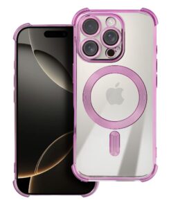 Schutzhülle ANTISHOCK ELECTRO für iPhone 17 kompatibel mit MagSafe, pink