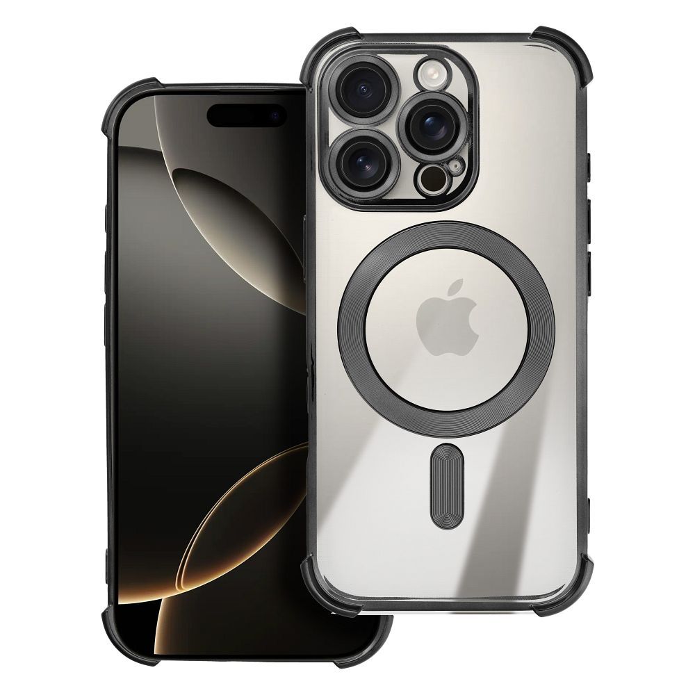 ANTISHOCK ELECTRO Hülle für iPhone 17 Pro Max, MagSafe-kompatibel, Schwarz