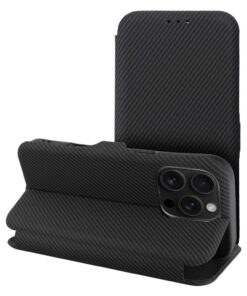 FOLIO Side Magnet Book Case für iPhone 15 Pro Schwarz