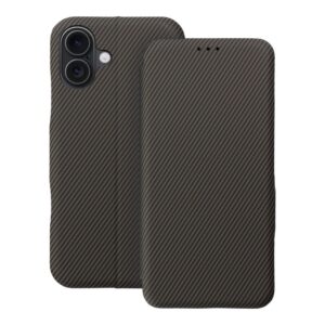 FOLIO Side Magnet Buchhülle für iPhone 16 Plus Braun