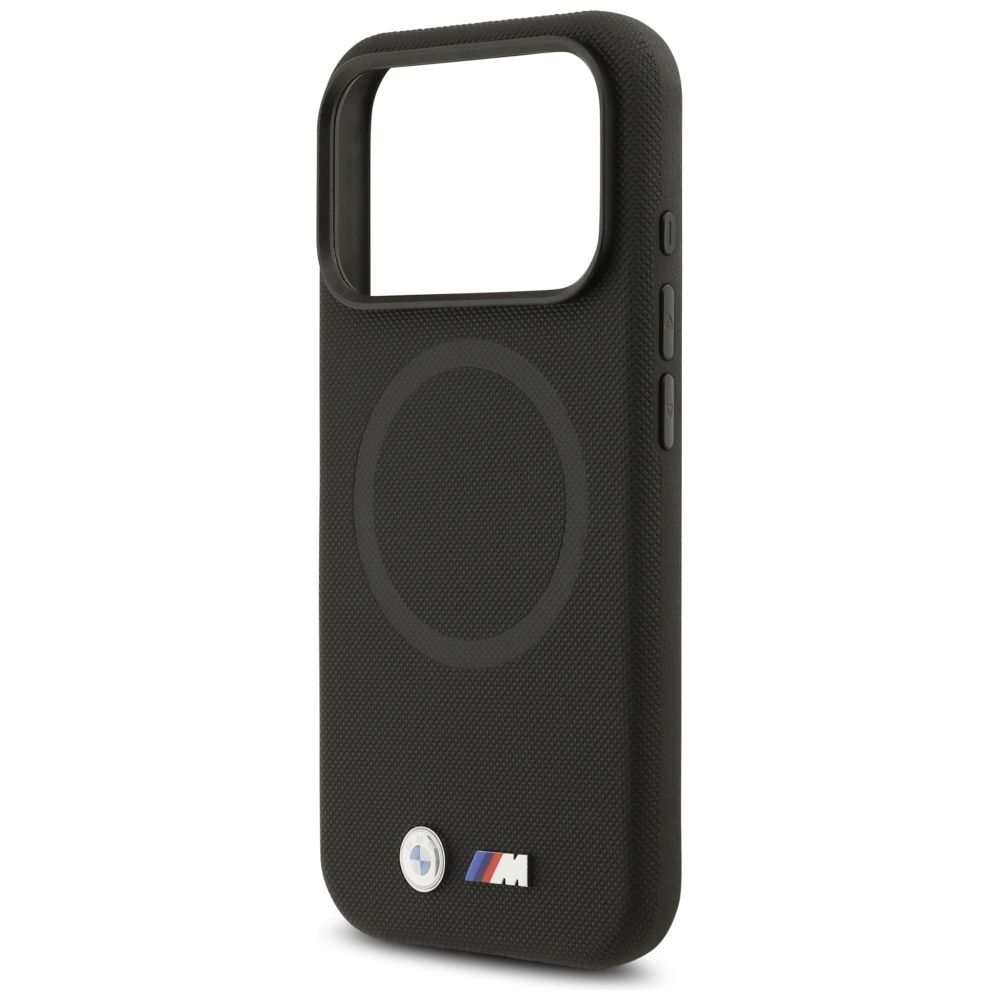 BMW Hülle für iPhone 17 Pro kompatibel mit MagSafe BMHMP17L25PFWSMK (PU FW Metal Logo) schwarz – Bild 7