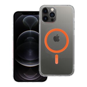 Drop Glue Farbiger Ring Mag Cover kompatibel mit MagSafe für IPHONE 12 PRO MAX Orange