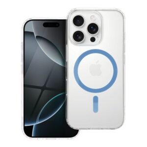 Drop Glue Bunter Ring Mag Cover kompatibel mit MagSafe für IPHONE 12 / 12 PRO hellblau