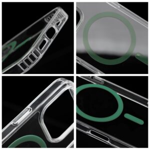 Drop Glue Buntes Ring-Mag-Cover kompatibel mit MagSafe für SAMSUNG A56 dunkelgrün