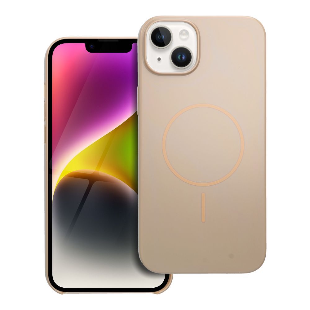 Glossy Mag Cover kompatibel mit MagSafe für IPHONE 14 PLUS in Desert Gold