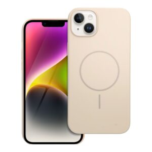 Glossy Mag Cover kompatibel mit MagSafe für iPhone 14 Plus Weiß