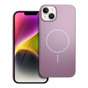 Glossy Mag Cover kompatibel mit MagSafe für iPhone 14 Plus in Lila