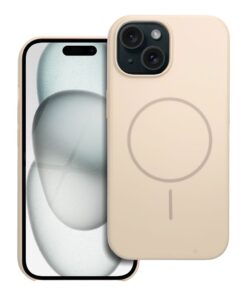 Glossy Mag Cover kompatibel mit MagSafe für iPhone 15 Weiß