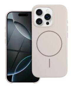 Glänzende MagCover kompatibel mit MagSafe für iPhone 16 Pro Weiß