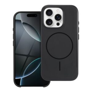 Glänzende MagCover kompatibel mit MagSafe für iPhone 17 Pro Schwarz