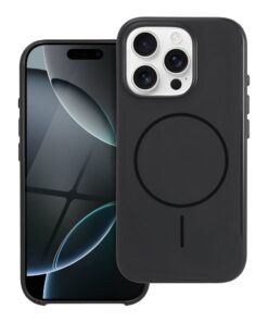 Premium Glossy Mag Cover kompatibel mit MagSafe und Kamera-Steuertaste für iPhone 17, schwarz