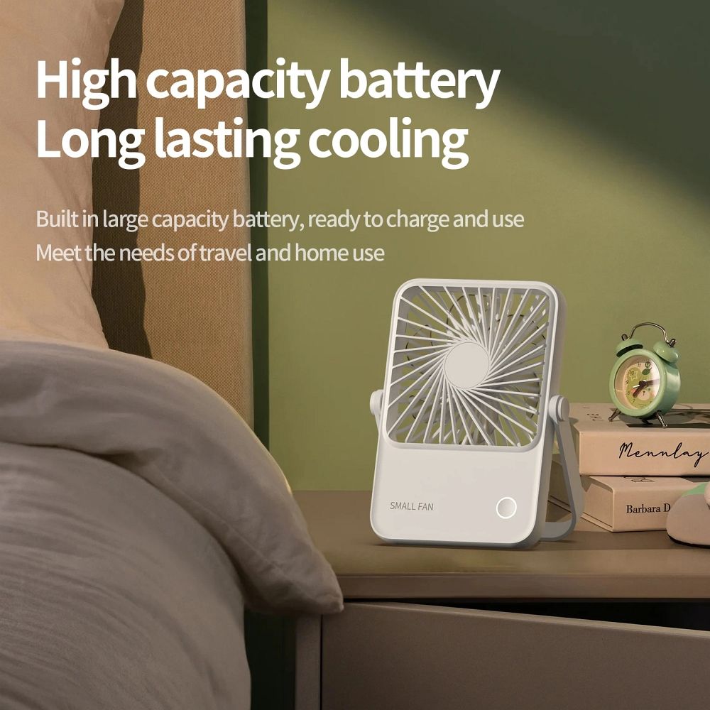 Tischventilator mit verstellbarem Ständer HX-122 Weiß – Bild 8