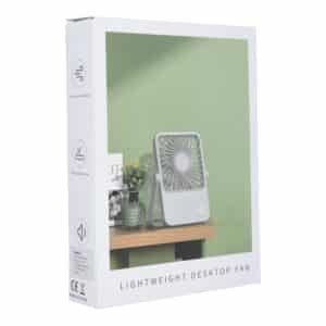 Schreibtischventilator mit verstellbarem Ständer HX-122 beige – Bild 3