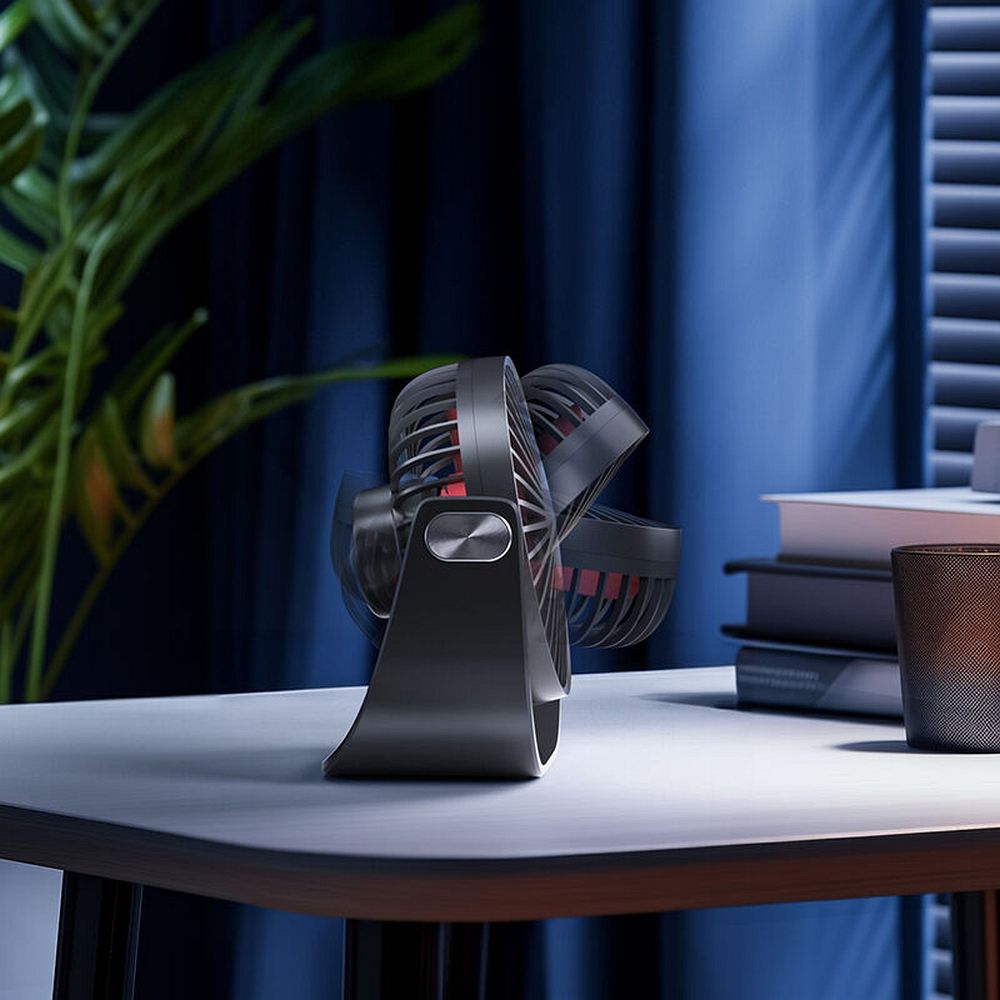 Schreibtischventilator LLD-F82 Blau – Bild 6