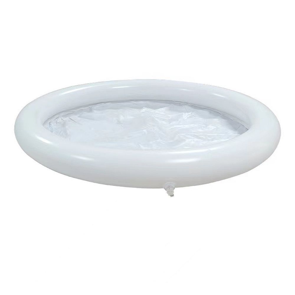 Faltbare tragbare aufblasbare Badewanne 75 x 75 cm schwarz – Bild 5