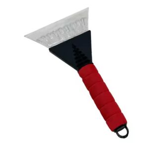 Roter Eiskratzer für das Auto