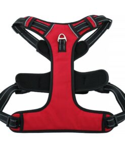 Hundegeschirr OXFORD A Größe L rot-schwarz