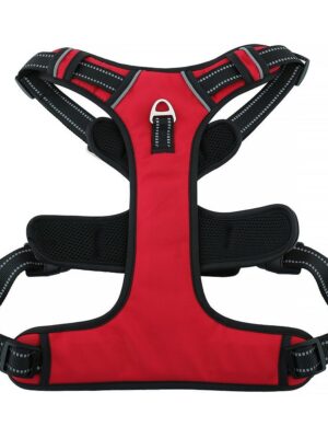 Hundegeschirr OXFORD A Größe L rot-schwarz