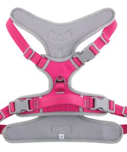 Hundegeschirr OXFORD B Größe M in Pink-Grau