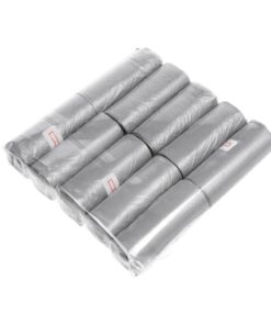 Plastiktüten für Hundekot, 10 Rollen, silber