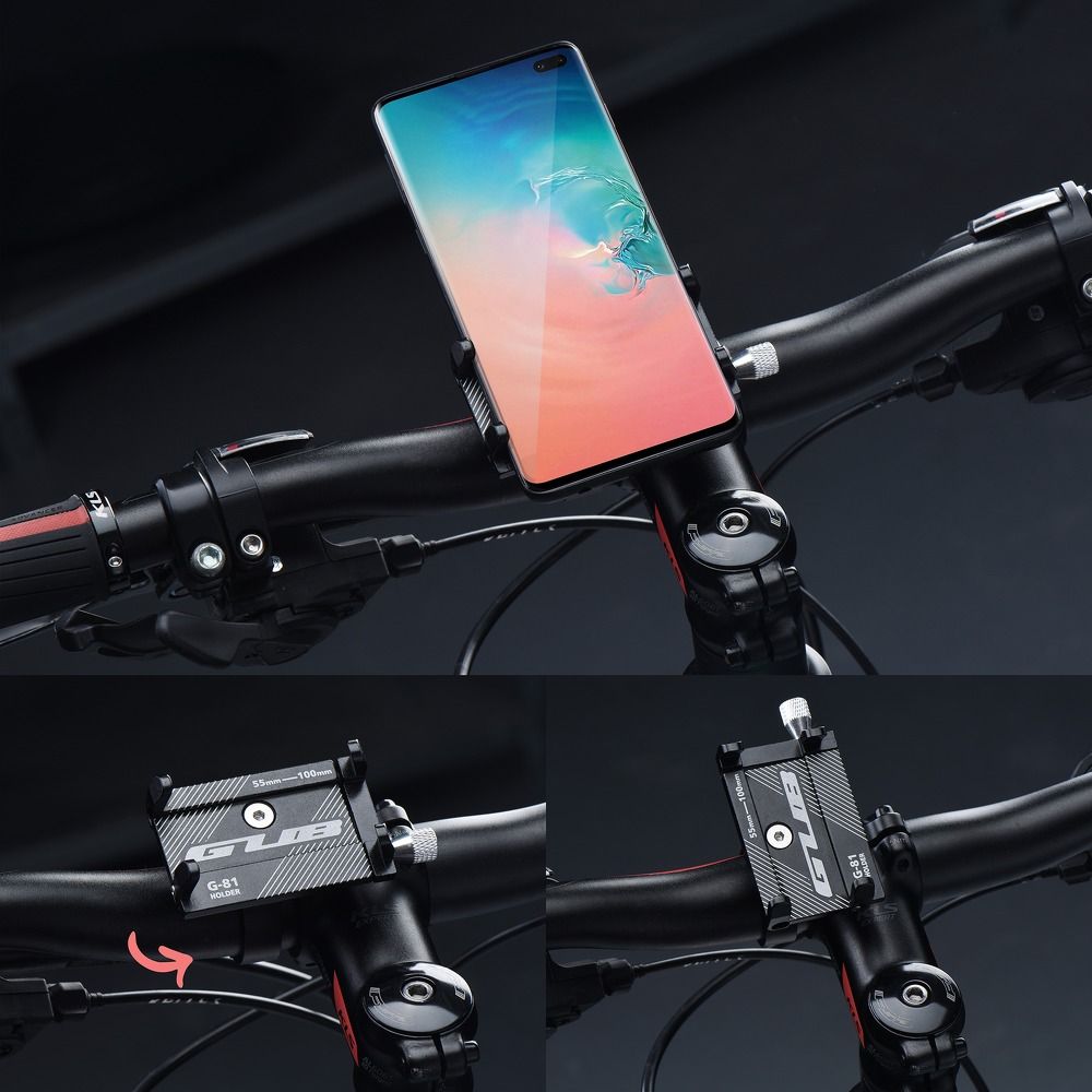 Fahrradhalterung für Lenker GUB G81 aus Aluminium, schwarz – Bild 6