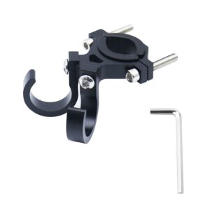 Haken zum Einkaufen mit zwei Schlaufen für Fahrrad / Roller Aluminium FS366-005 Schwarz