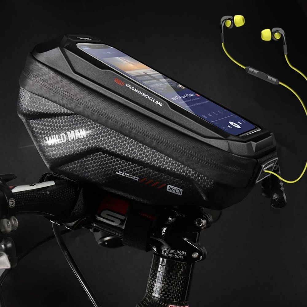 WILDMAN Fahrradtasche für den Rahmen mit Reißverschluss 0,6L (4"-7") MS33 schwarz – Bild 8