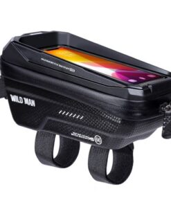 WILDMAN Fahrradtasche für den Rahmen mit Reißverschluss 1,2L (4"–7") MS66 schwarz