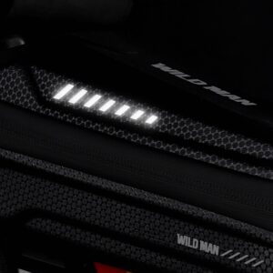 WILDMAN Fahrradtasche für den Rahmen mit Reißverschluss 1L ES5 Schwarz – Bild 4