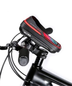 WILDMAN Fahrradtasche für den Lenker mit Reißverschluss 0,5L (4"–7") ES16 schwarz