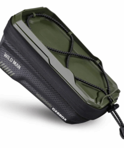 WILDMAN Fahrradtasche für den Rahmen mit Reißverschluss 1L (4"-7") GX220X grün
