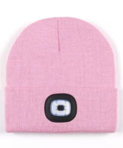 Mütze mit LED-Licht in Pink