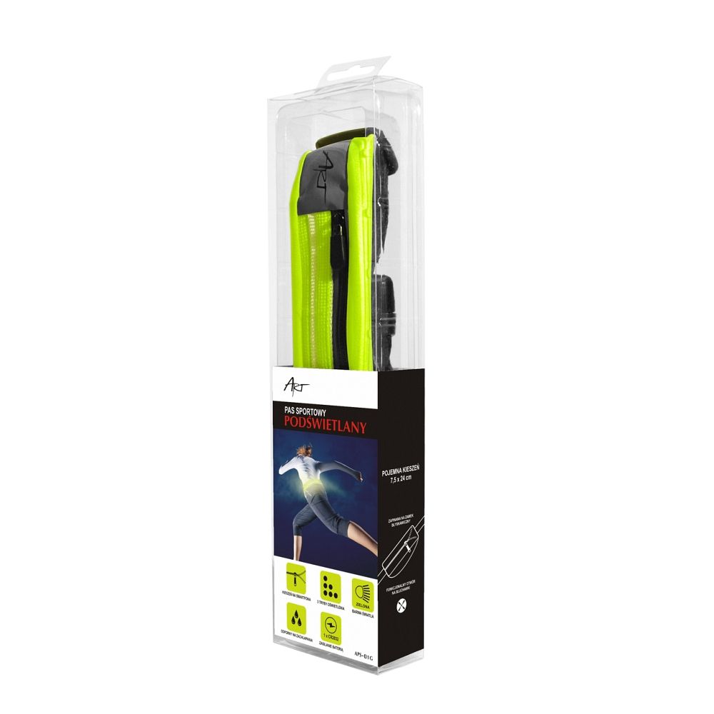 ART Sportgürtel mit Tasche und Beleuchtung APS-01G Grün – Bild 13