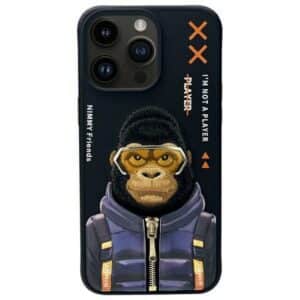 NIMMY Hülle COOL&CUTE 2.0 Affe für IPHONE 15 Pro Max schwarz