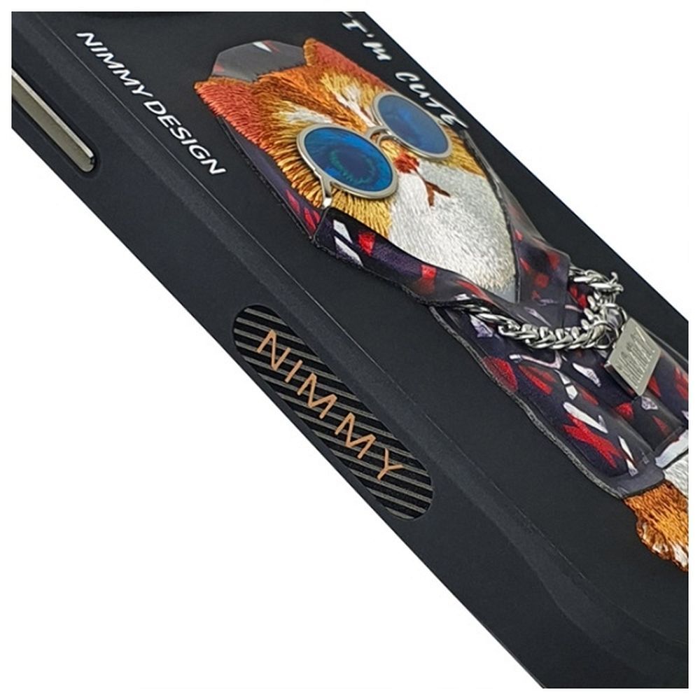 NIMMY Hülle GLASSES COOL CAT für iPhone 15 Pro Max schwarz – Bild 6