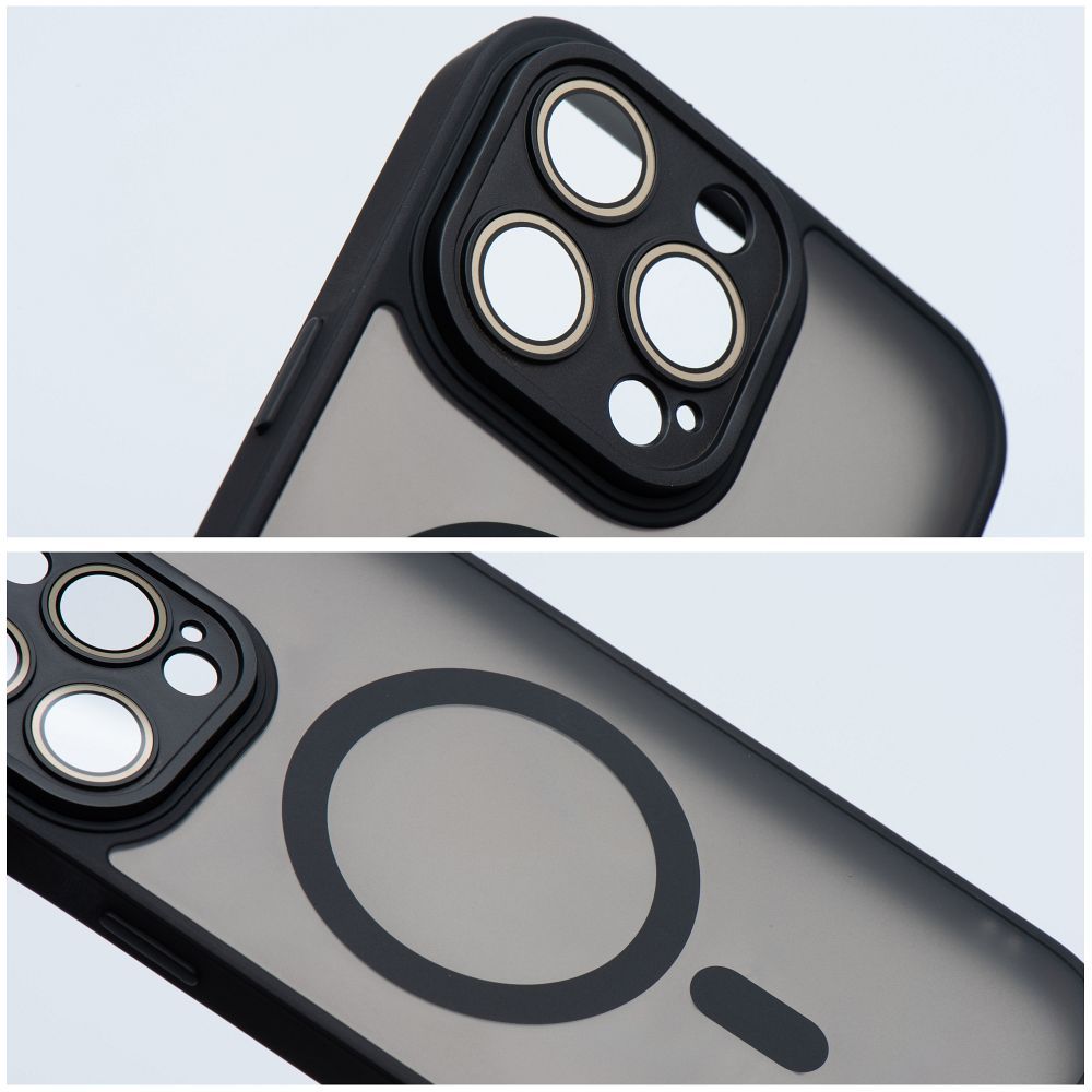 VARIETE MAG COVER Hülle kompatibel mit MagSafe für iPhone 12 Pro Schwarz – Bild 8