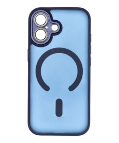 VARIETE MAG COVER Hülle kompatibel mit MagSafe für iPhone 17 - Navy Blau