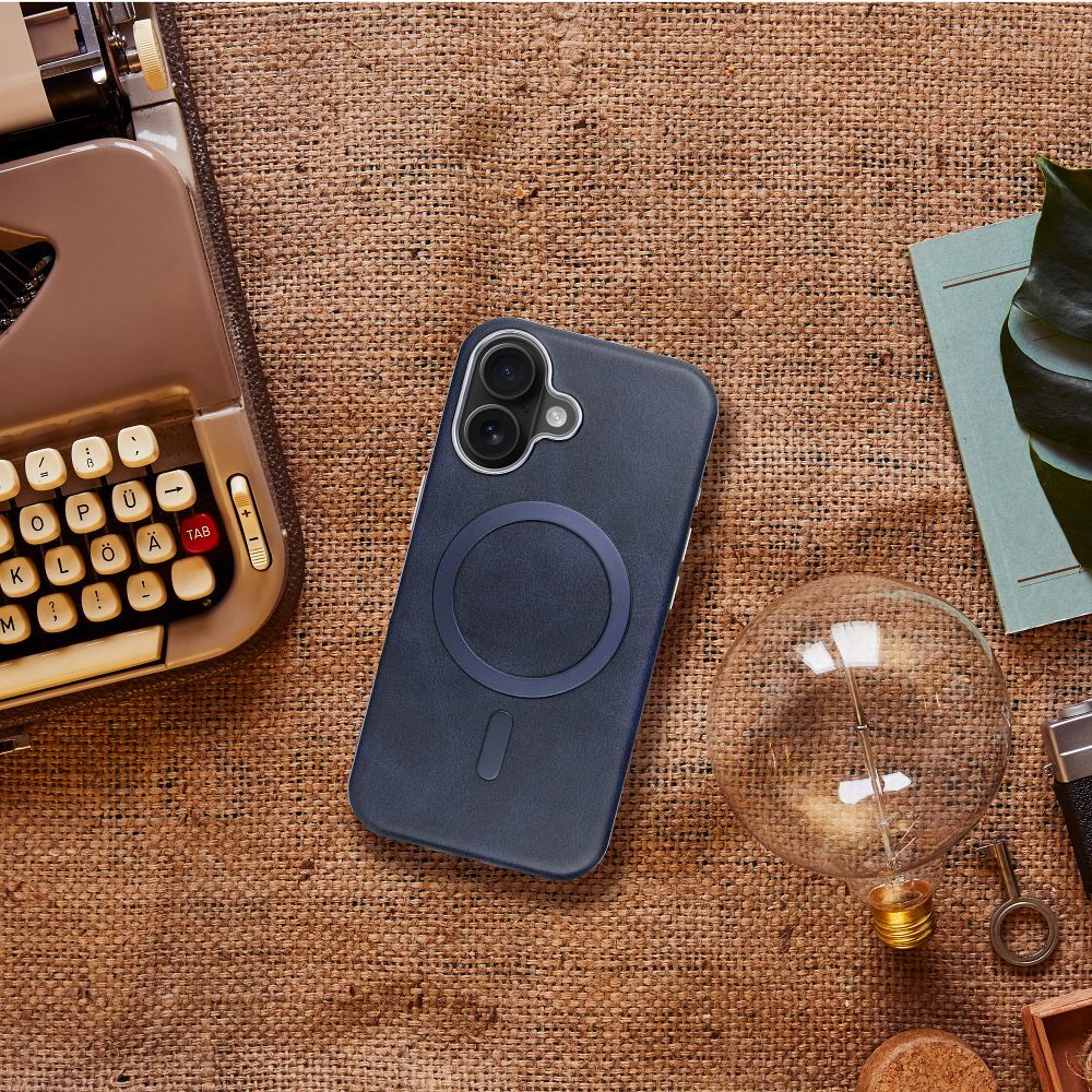 GENTLEMAN MAG COVER Hülle kompatibel mit MagSafe für IPHONE 12 in Marineblau – Bild 5