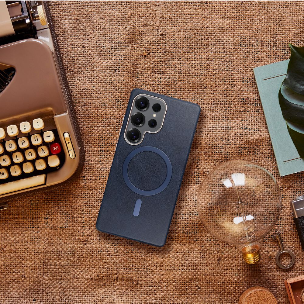 GENTLEMAN MAG COVER Hülle kompatibel mit MagSafe für SAMSUNG A07 in Marineblau – Bild 5