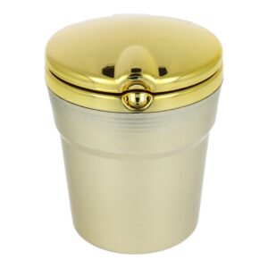 Auto-Aschenbecher CHROM Gold