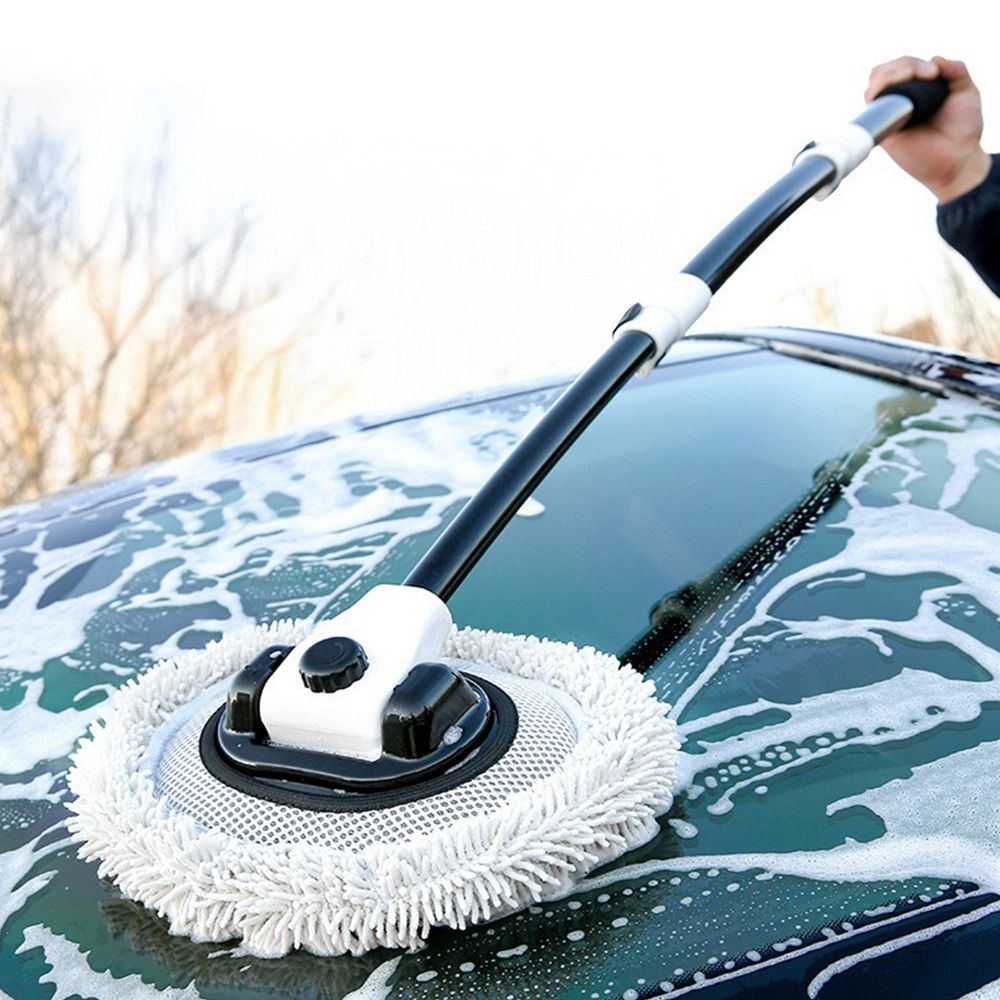 Teleskopischer Auto-Waschmopp Schwarz – Bild 3