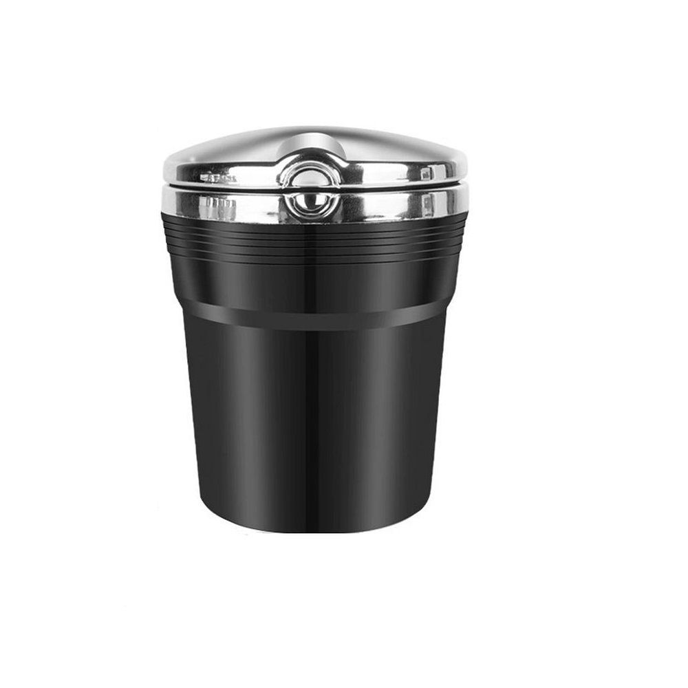 Auto-Aschenbecher CHROM Schwarz