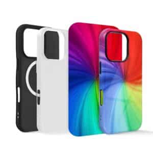 Zweischichtige Hülle für Sublimation kompatibel mit MagSafe für iPhone 16 Pro