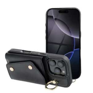 Wallet Case WONDER für iPhone 16 Pro Schwarz
