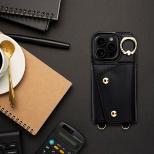 Wallet Case WONDER für iPhone 12 / 12 Pro in Schwarz – Bild 6